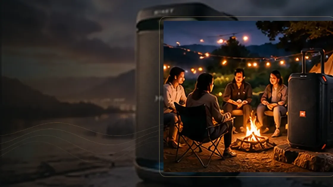 Ảnh minh họa kết nối Bluetooth từ điện thoại tới loa kéo