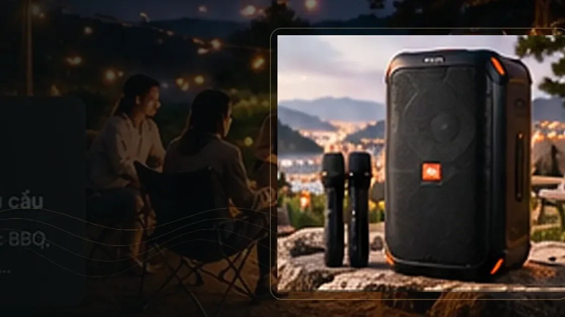 Ảnh minh họa loa di động trong chuyến picnic ở Đà Lạt
